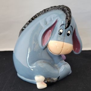 Vintage Disney ceramic Winnie the Pooh Eeyore toothbrush or pencil pen holder